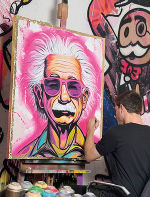 Zu sehen das Bild Albert Einstein von Stefan Temmel