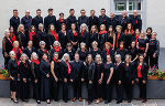 Zu sehen die Aufstellung des St. Martiner Chor mit allen Mitgliedern