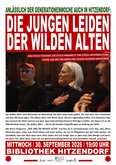 Einladung mit dem gleichen Inhalt, der auf dieser Website abrufbar ist inkl. Bild von älteren Menschen.