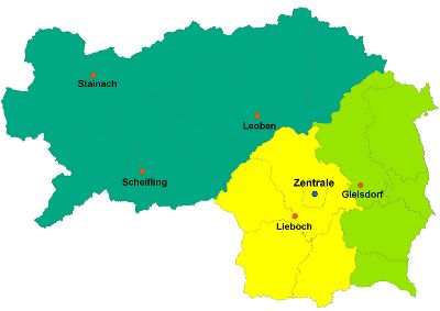 Zentrale - Außenstellen 
