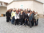 Aufstellung vor der Kerzengrotte 