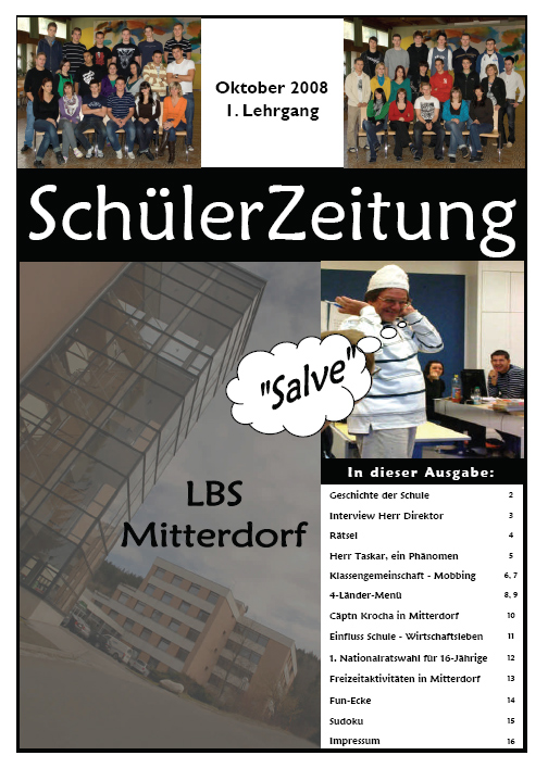 Schülerzeitung der 2. aSK und 2. cSK Schülerzeitung der 2. aSK und 2. cSK
