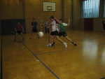 Beim Hallen-Fußballturnier 