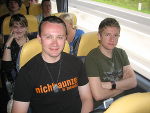 Im Bus Richtung Wien 