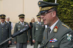 Militärkommandant Zöllner bei seiner Ansprache