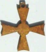 Rohling zum Verdienstkreuz am Bande, 16 mm Miniatur, der Fa. B. H. Mayer Rohling zum Verdienstkreuz am Bande, 16 mm Miniatur, der Fa. B. H. Mayer