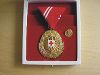 Verdienstmedaille in Gold mit Lorbeerkranz in Gold für die 150. Blutspende 