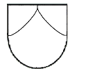 eingebogene Spitze eingebogene Spitze