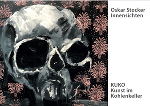 Coverbild: Oskar Stocker, skull, mixed media on canvas, 120x120cm, 2018