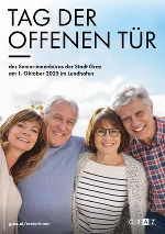 Einladung mit dem Wortlaut: Tag der offenen Tür
 Datum und Uhrzeit finden sich auf der Website.