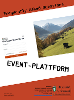 Das Cover des neuen FAQ zur EVENT-Plattform. Das Cover des neuen FAQ zur EVENT-Plattform.