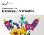 Buntes Blumenarrangement aus LEGO-Steinen. Symbolbild für Bildungsangebote für Kinder ab 3 Jahren.
