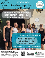 In einem Jahr zur Matura © FS Burgstall