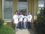 Die Mädchen der HS Kaindorf, Stubenberg und Pischelsdorf bei der Firma Schirnhofer GmbH