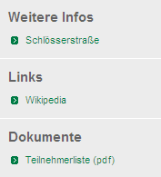 Screenshot: Anzeige der Beschreibungstexte