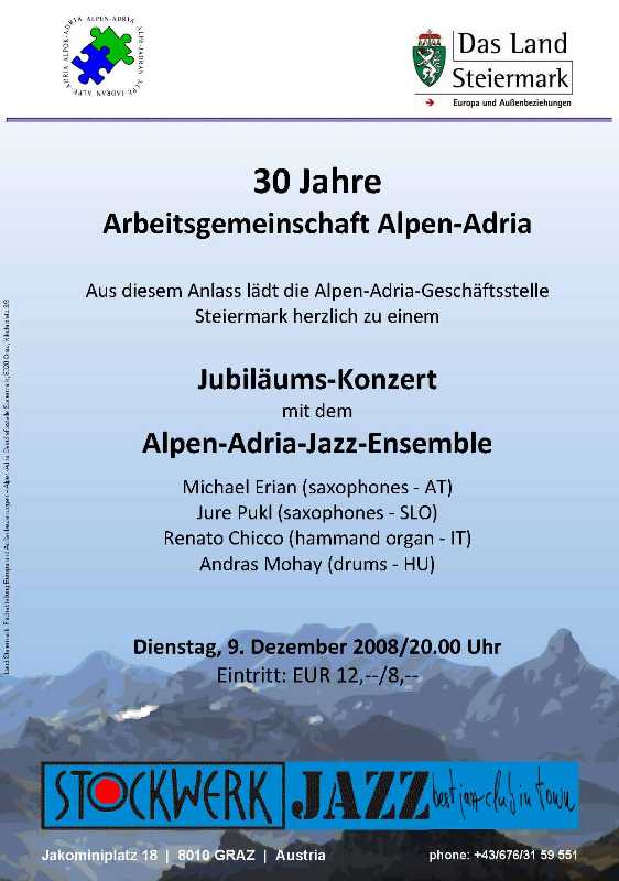 Alpen-Adria-Jubiläums-Jazzkonzert