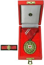 Bronzene Medaille für Verdienste um das Blutspenden des Österreichischen Roten Kreuzes 