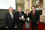 Stv. Landtagspräsident Franz Majcen, Edwin Benko, Katharina Purtscher-Penz und Landeshauptmann Franz Voves (v.l.) 