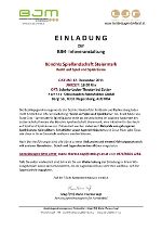 Einladung © BJM Fürstenfeld Einladung