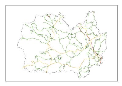 Straßennetz Bezirk Leibnitz und Deutschlandsberg
