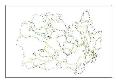 Straßennetz Bezirk Leibnitz und Deutschlandsberg