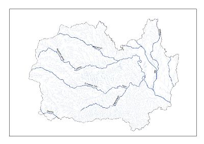 Lageplan Gewässernetz