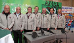 Pressechef Heinz Prugger, Stadionsprecher Sepp Reich, OK-Chef Alois Stadlober (FIS WC Ramsau), Landeshauptmann-Stv. Hermann Schützenhöfer, Landeshauptmann Franz Voves und Präsident Helmuth Lexer (Steirischer Skiverband) (v.l.)