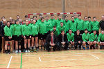 LH Voves beim Besuch der Handballakademie ©      
