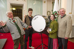 Obm. Wiedenhofer, Niki Waltersdorfer (Studio Percussion), Gold-Gewinnerin Belinda Limberger (Bad Mitterndorf) und LH-Stv. Schützenhöfer © steiermark.at (Foto Fischer); bei Quellenangabe honorarfrei