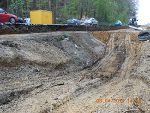 Schüttung im Kurvenbereich © bblhb Schüttung im Kurvenbereich © bblhb