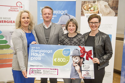 Die Gewinnerin der Ich tu´s Energiejagd © Foto Fischer Die Gewinnerin der Ich tu´s Energiejagd © Foto Fischer
