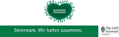mit Unterstützung von Steiermark.Wir halten zusammen. © Land Steiermark mit Unterstützung von Steiermark.Wir halten zusammen. © Land Steiermark