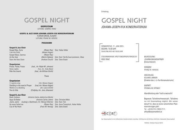 Gospel_Night_Einladung © Land Steiermark
