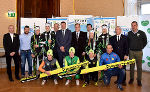 Start in den Winter: Die Landesräte Jörg Leichtfried und Christian Buchmann empfingen steirische Skisportler im Grazer Landhaus Start in den Winter: Die Landesräte Jörg Leichtfried und Christian Buchmann empfingen steirische Skisportler im Grazer Landhaus