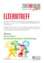 ELTERNTREFF :We are Family! Geschwister von Kindern mit Behinderung ©      