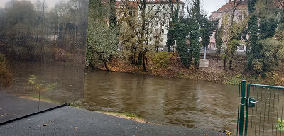 Die besondere Lage der Pegelstation. © Abteilung 14 Land Steiemark Die besondere Lage der Pegelstation. © Abteilung 14 Land Steiemark
