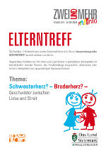ELTERNTREFF: „Schwesterherz? – Bruderherz?“ – Geschwister zwischen Liebe und Streit © Familien- & KinderInfo