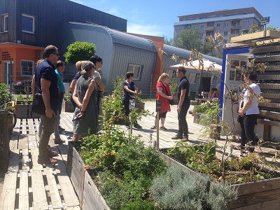 Homebase der Natur.Werk.Stadt ist der vor.Ort Container in der Waagner Biro Straße © Daniela Zeschko Homebase der Natur.Werk.Stadt ist der vor.Ort Container in der Waagner Biro Straße © Daniela Zeschko