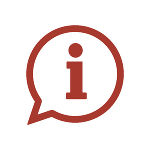Symbolbild mit einem "I" für Information in einer Sprechblase