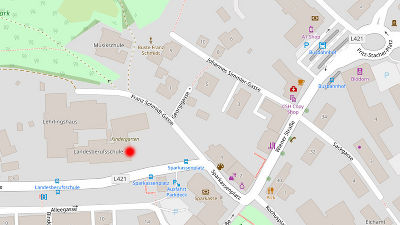 Standort der Landesberufsschule Hartberg © OpenStreetMap Standort der Landesberufsschule Hartberg