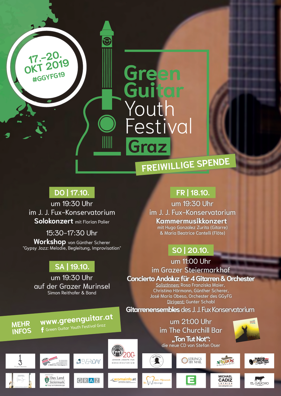 Green Guitar Youth Festival - 17. bis 20. Oktober 2019 Green Guitar Youth Festival - 17. bis 20. Oktober 2019