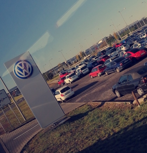 Ankunft im VW-Werk Bratislava