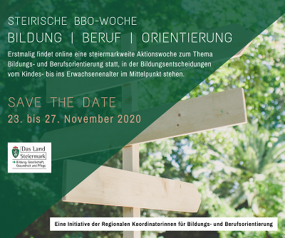Save the date © regionale Koordinatorinnen für Bildungs- und Berufsorientierung Save the date © regionale Koordinatorinnen für Bildungs- und Berufsorientierung