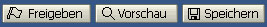 Symbole in der Headerleiste und in der Fußzeile