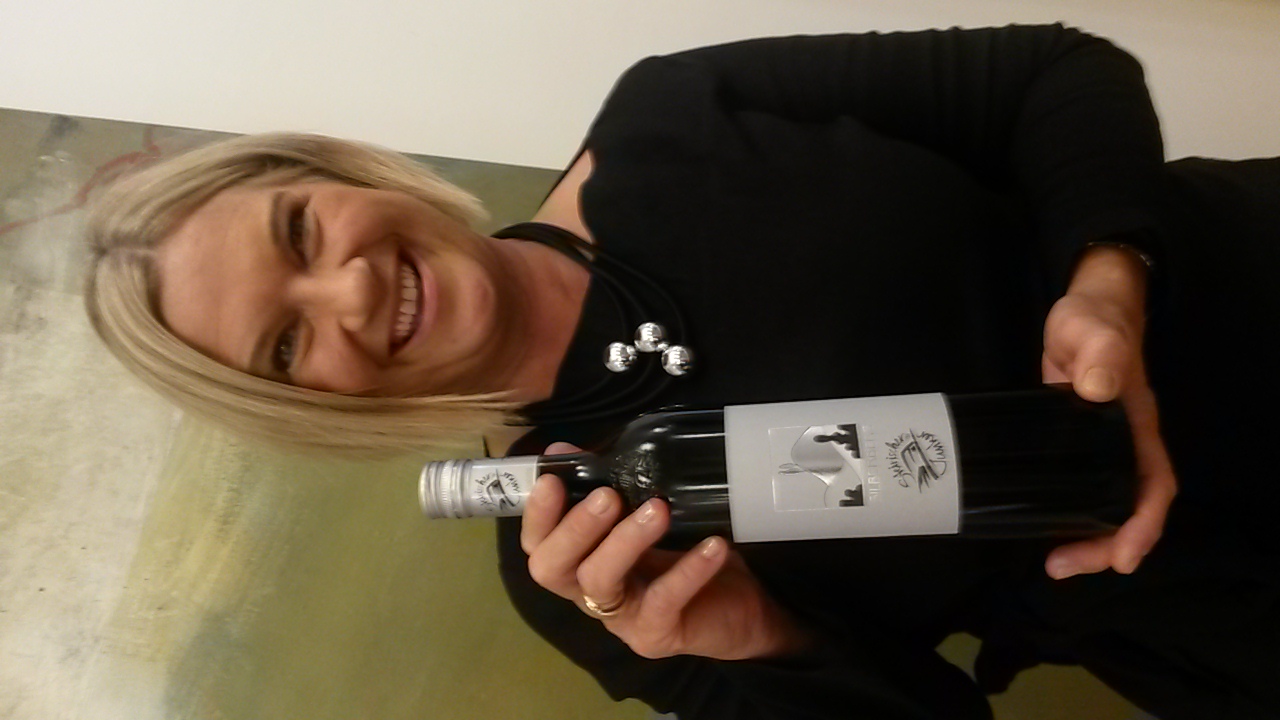 Christina bei der Weinpräsentation Christina bei der Weinpräsentation