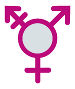 Logo männlich/weiblich samt drittem Pfeil