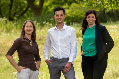 Das STERZ-Team: Mag. Lisa Maurer, Hannes Meißel, BSc. und DI(FH) Eva Ulbrich