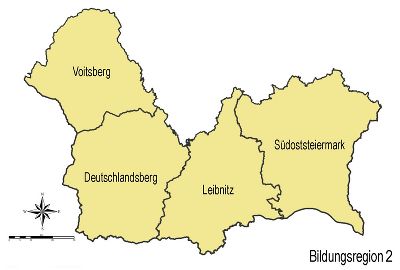 Die Bildungsregion 2 im Detail.