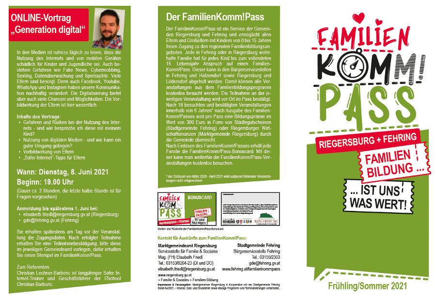 Broschüre Familienkompass