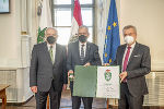 LH Schützenhöfer überreichte Bundespräsident Alexander Van der Bellen den Ehrenring des Landes Steiermark © © Land Steiermark/Foto Fischer; bei Quellenangabe honorarfre